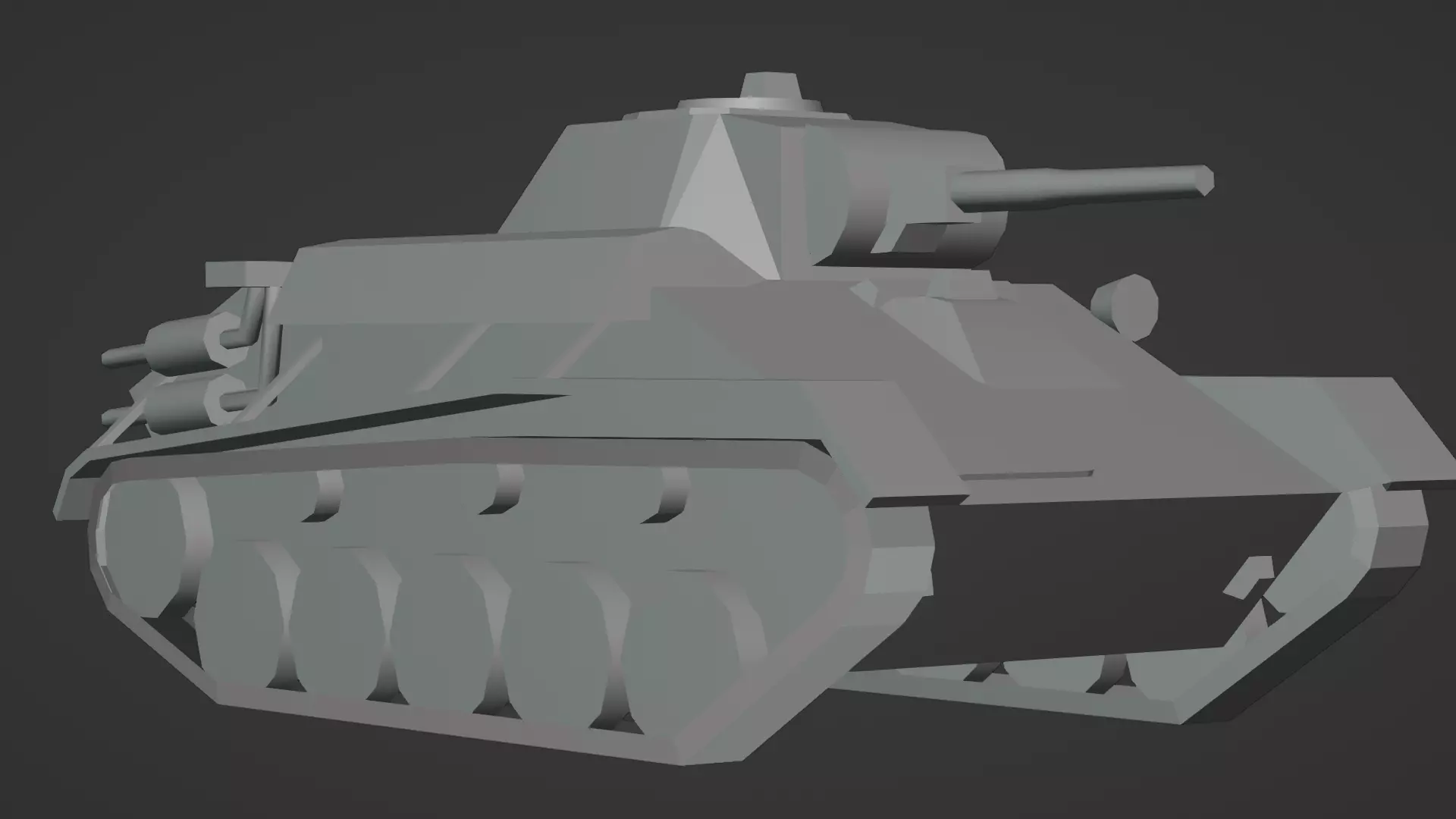  T-70 Light Tank 3D Model Low-poly 3D model_21