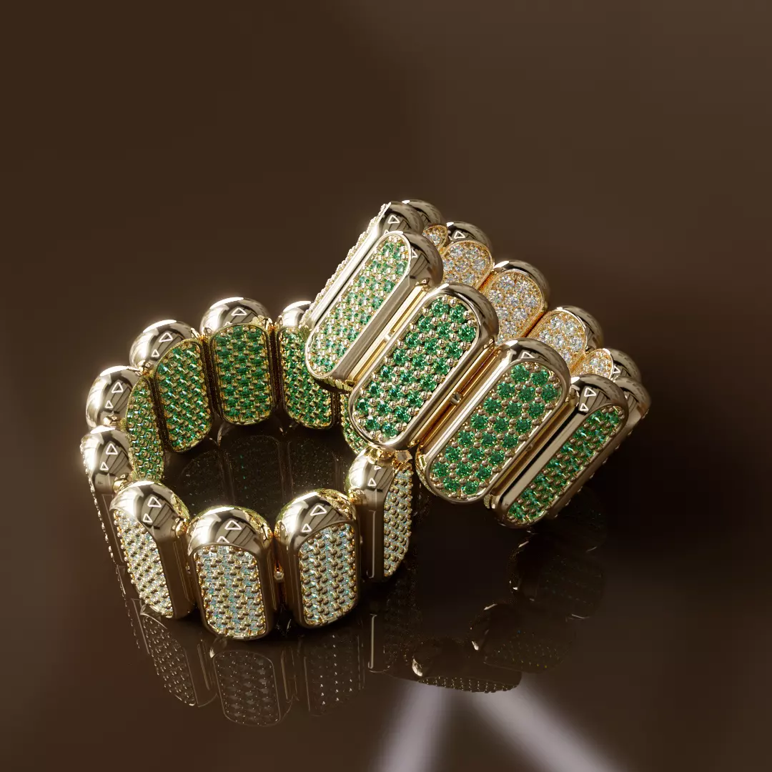  High Jewelry Ring with turnable function 3D print model_9