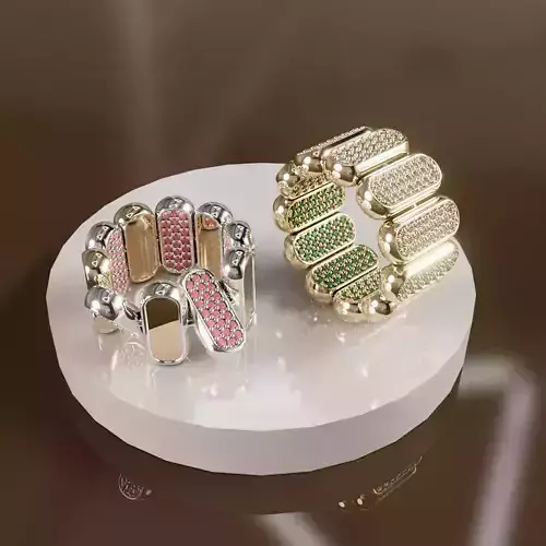  High Jewelry Ring with turnable function