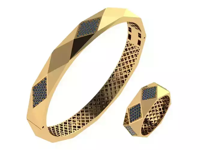 Custom Design Gold Bracelet and ring