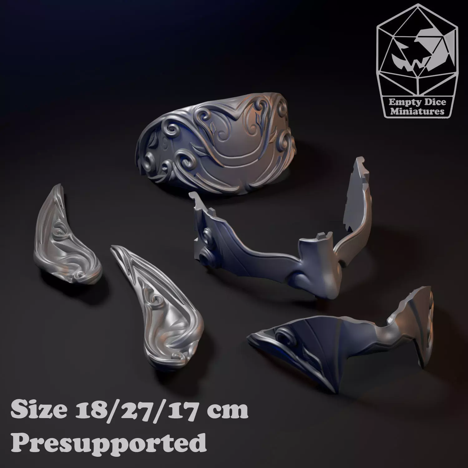 Elven Masks 3D print model_3