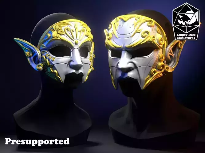 Elven Masks 3D print model