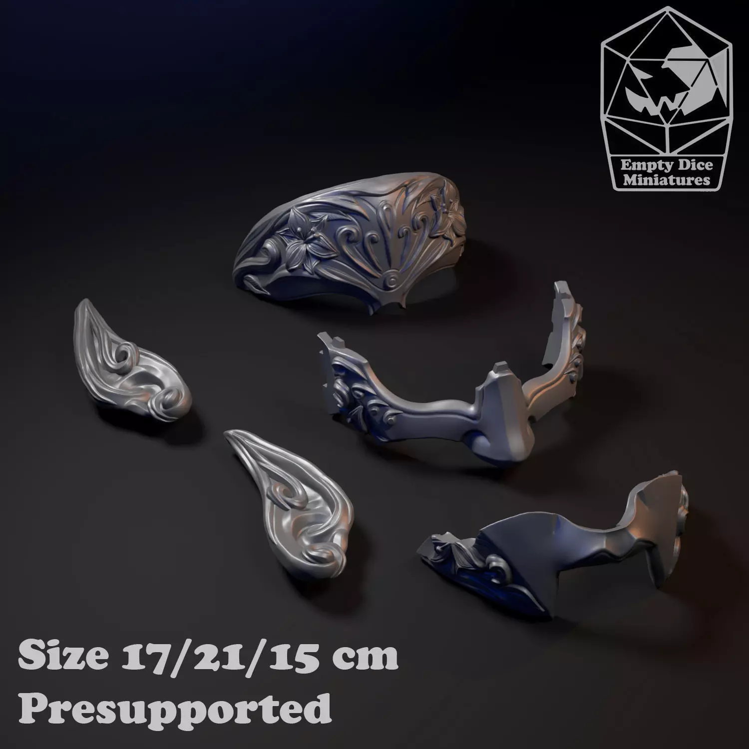 Elven Masks 3D print model_6
