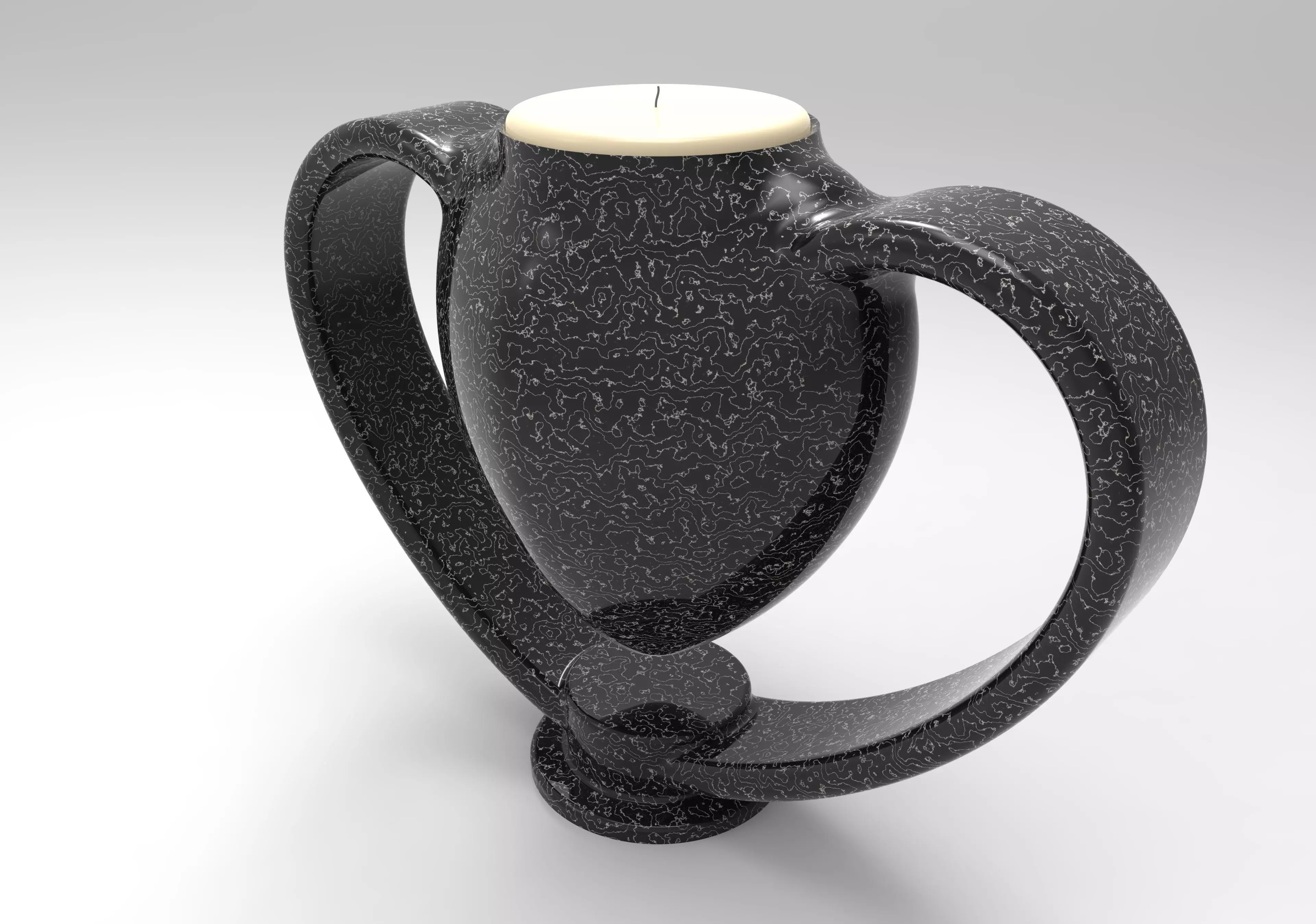 3D printable Lover Candle Place 3D print model_0