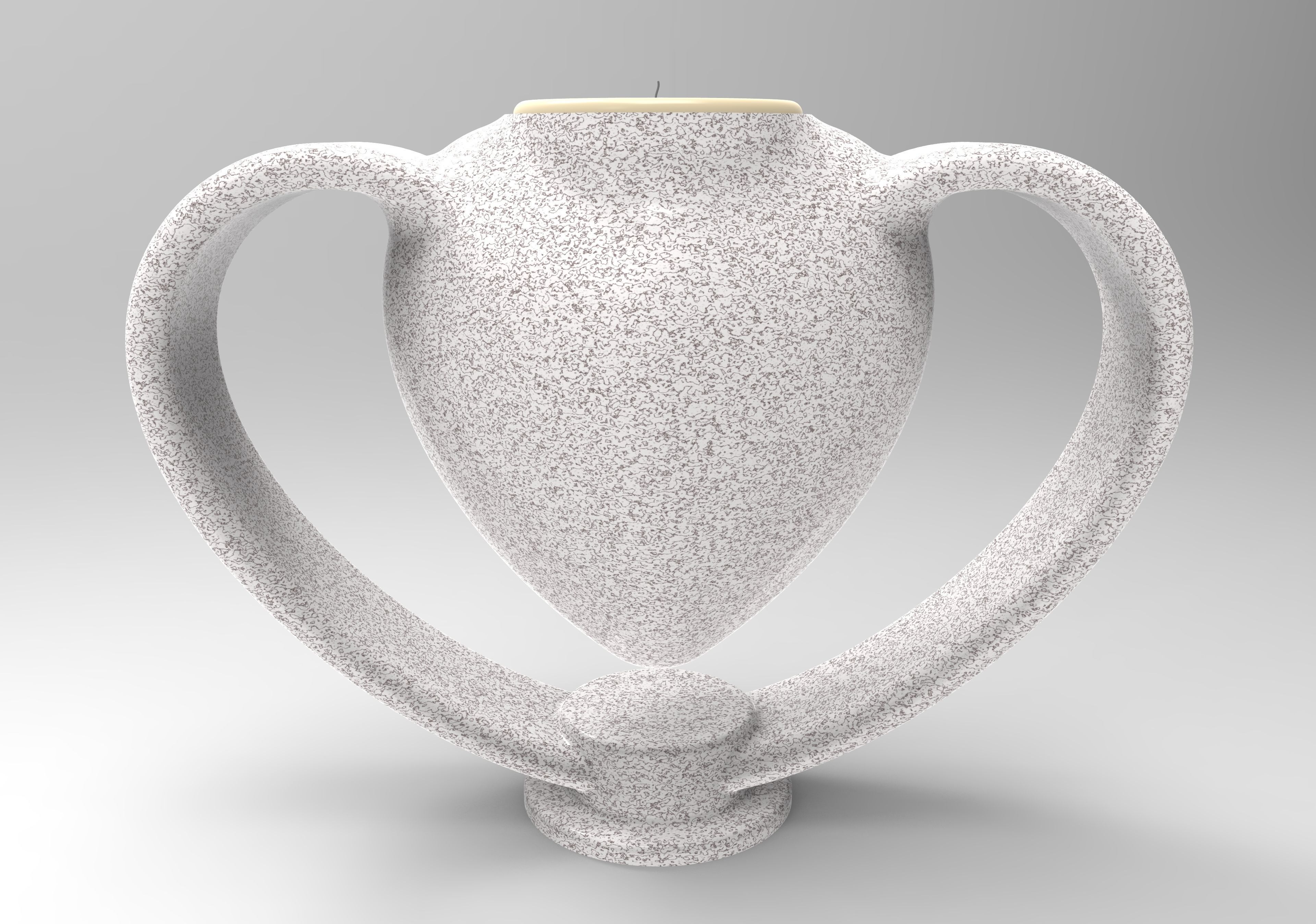 3D printable Lover Candle Place 3D print model_1