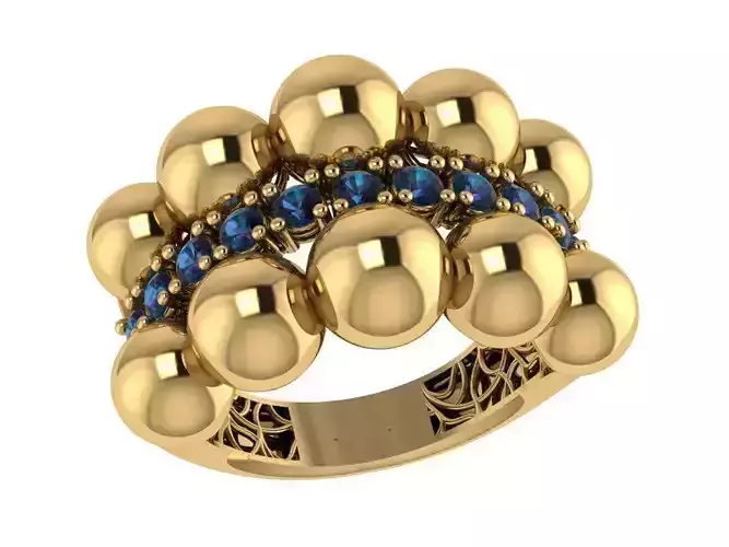 Custom Design Gold Bracelet and ring