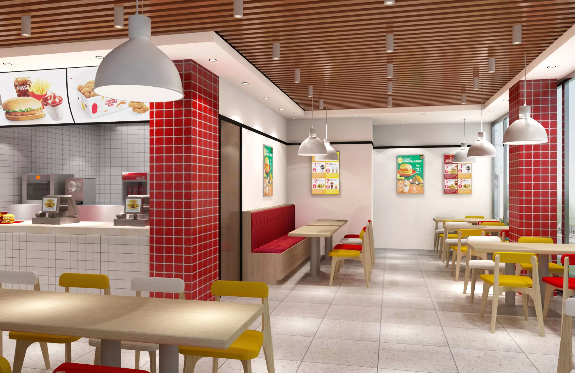 Fast Food Restaurant 03 3D model_4