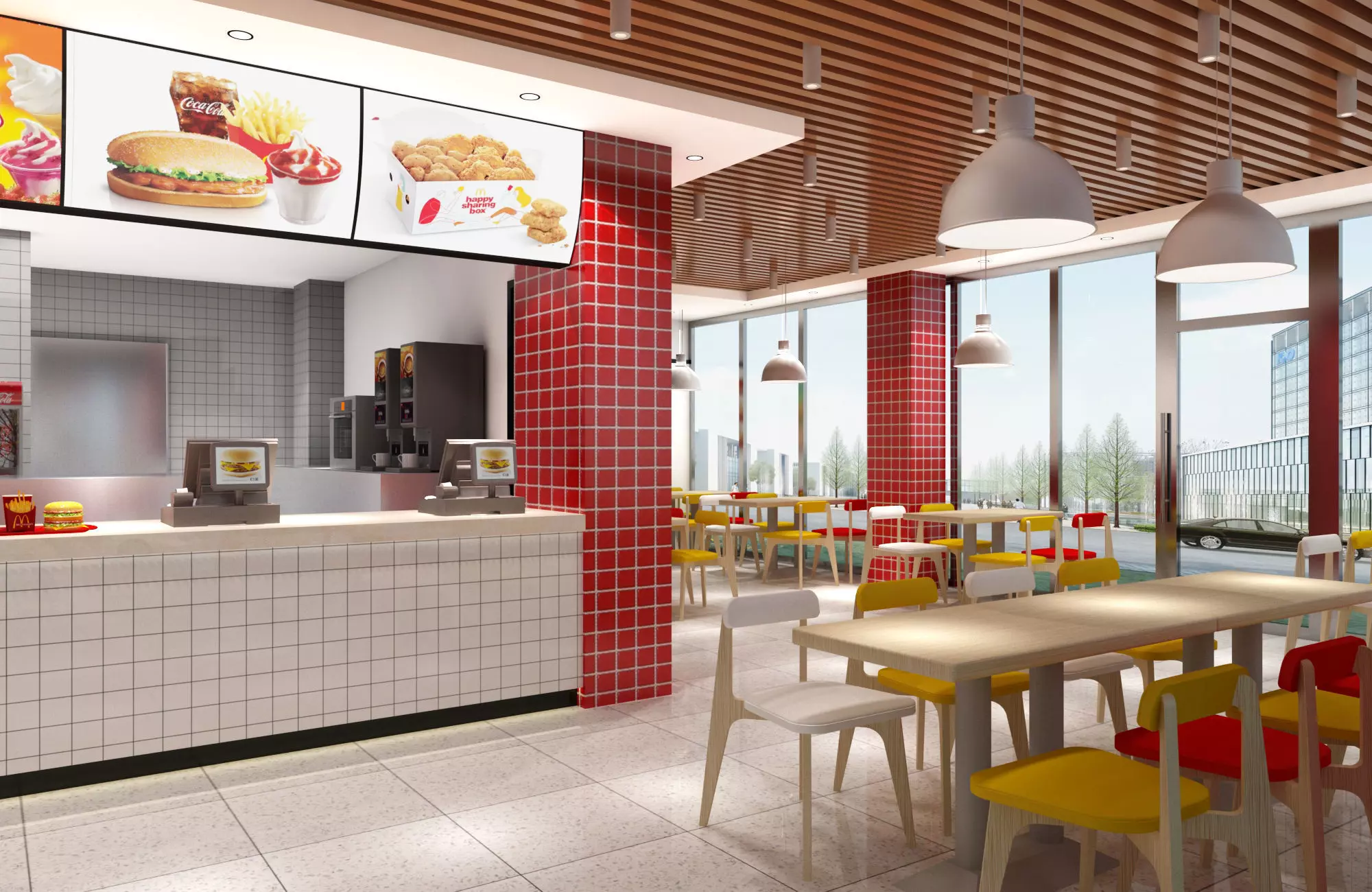 Fast Food Restaurant 03 3D model_1