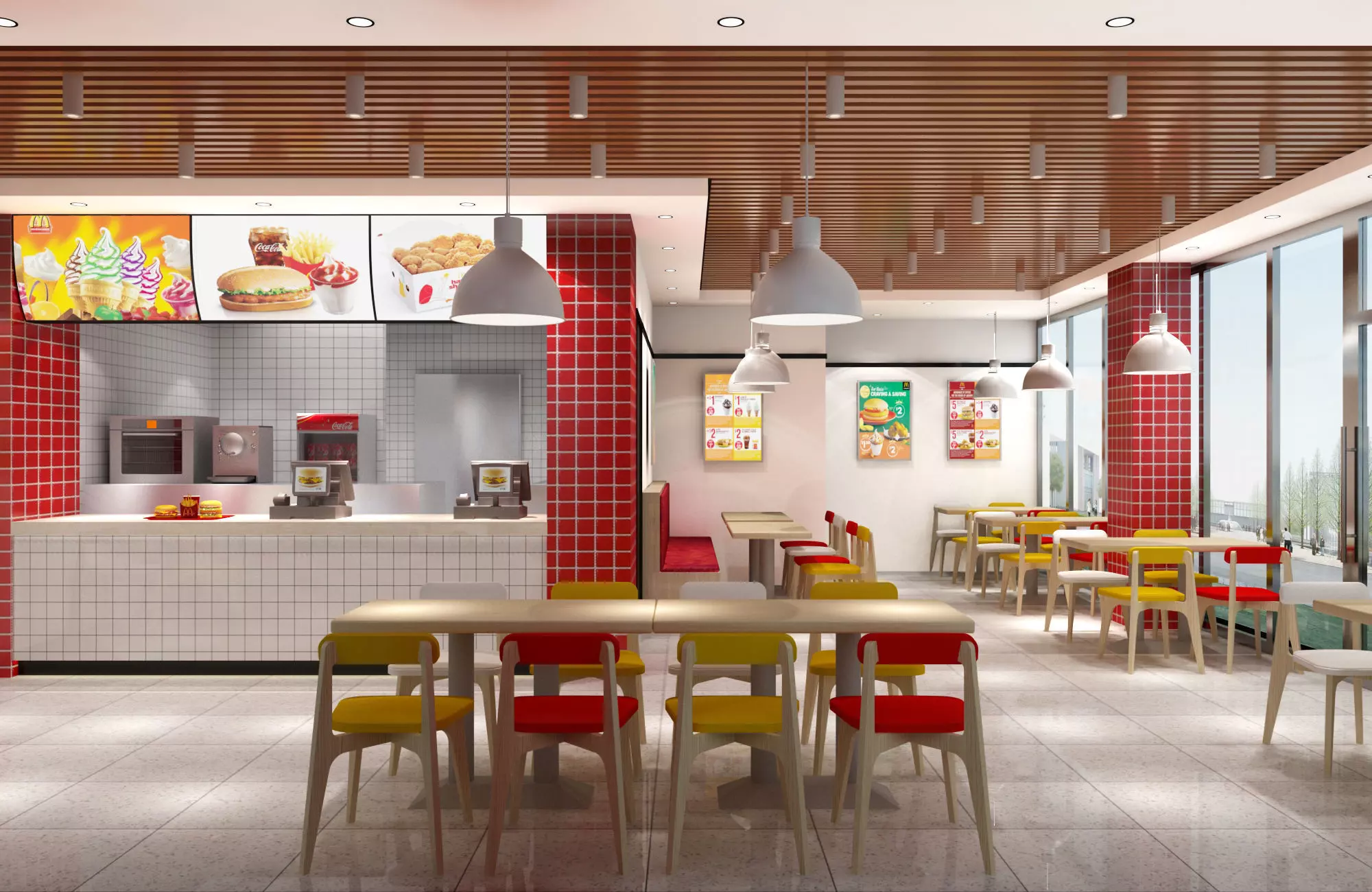 Fast Food Restaurant 03 3D model_2