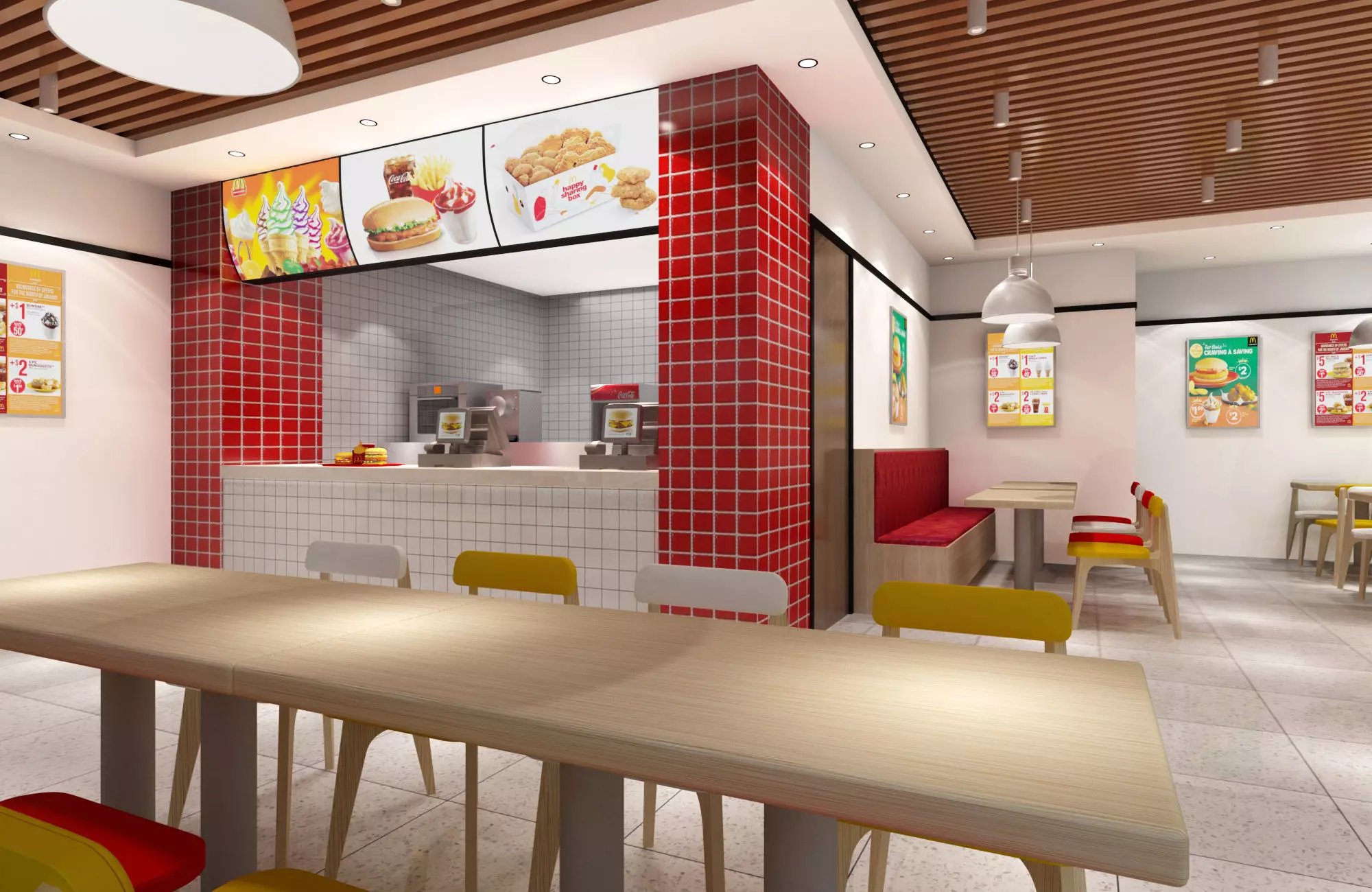 Fast Food Restaurant 03 3D model_5