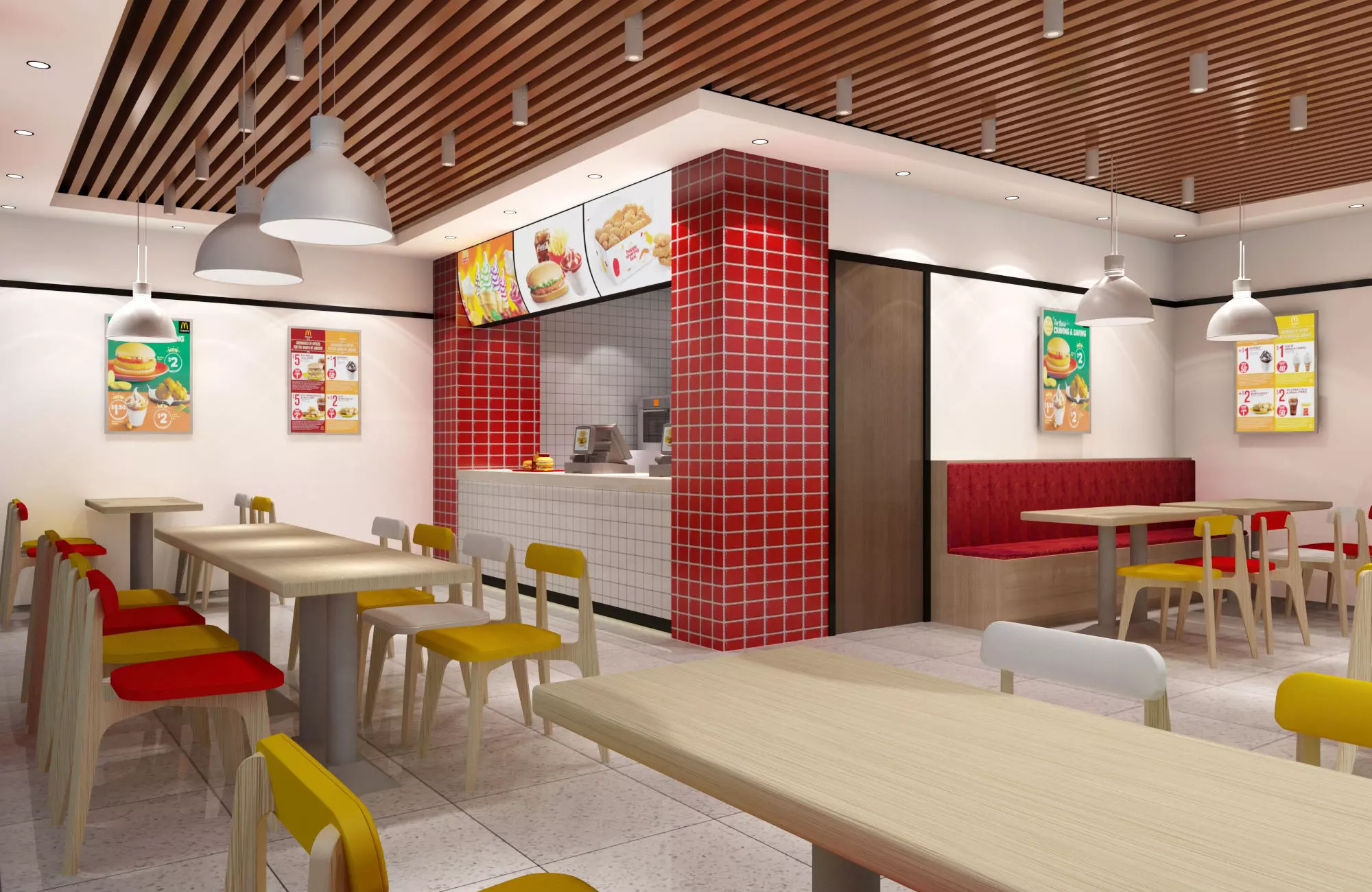 Fast Food Restaurant 03 3D model_0