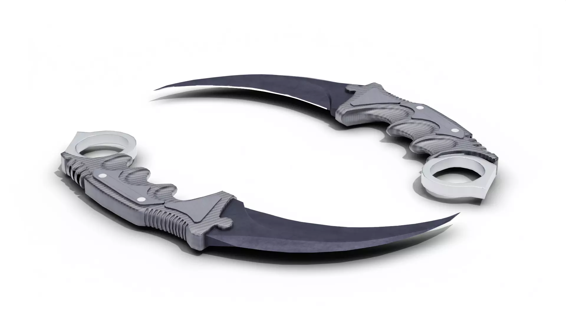 Karambit Knive Low-poly 3D model_6