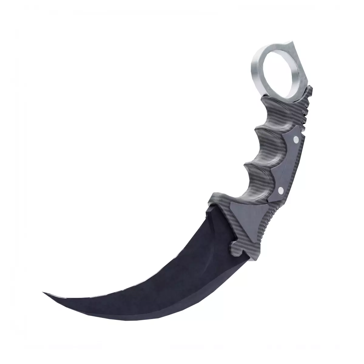 Karambit Knive Low-poly 3D model_1