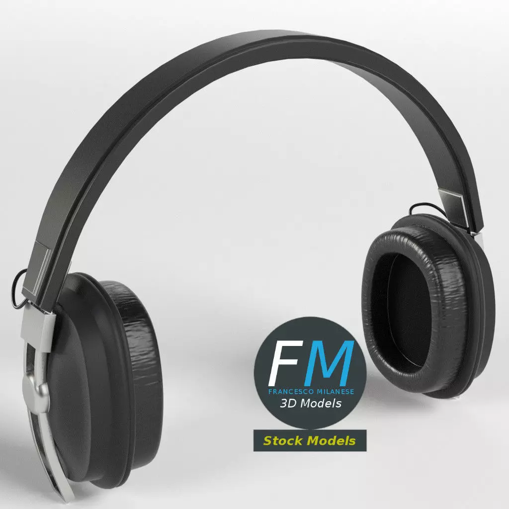 Hi-Fi headphones 3D model_0