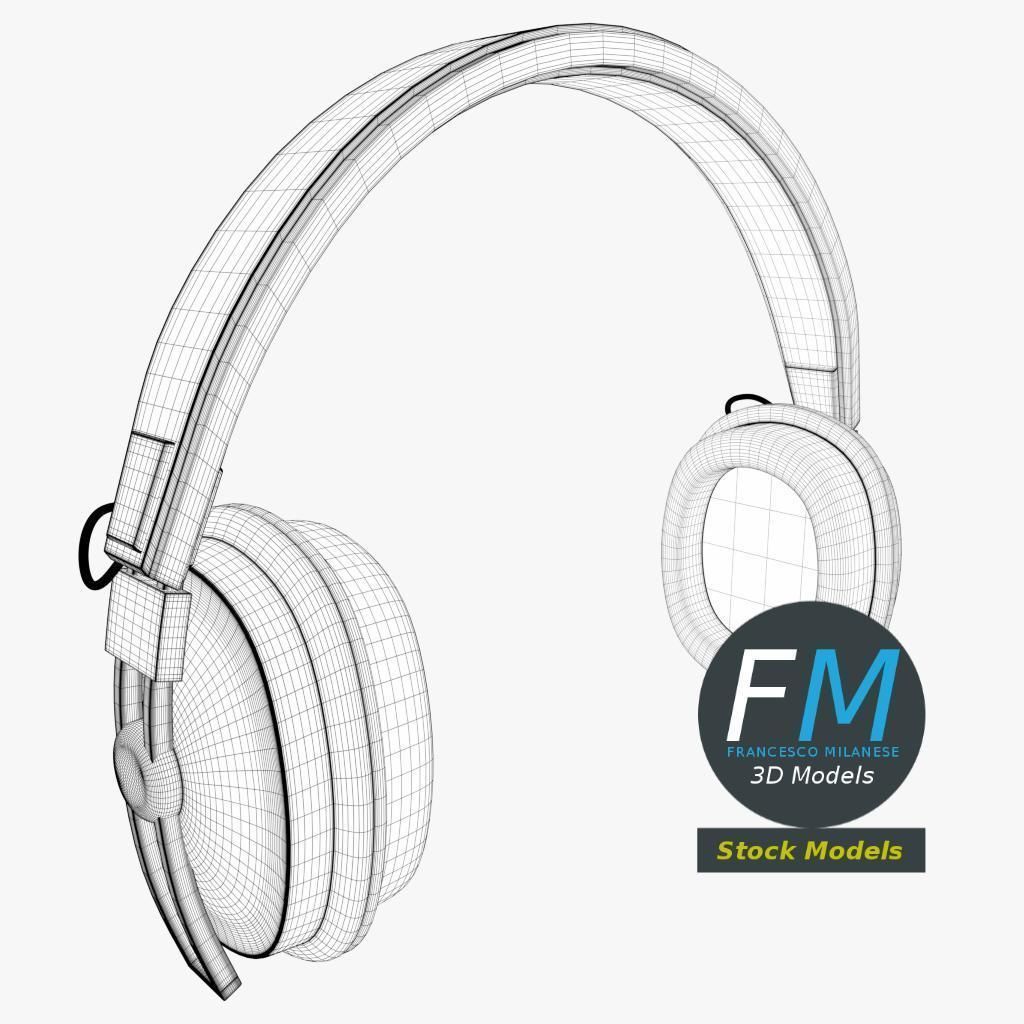 Hi-Fi headphones 3D model_7
