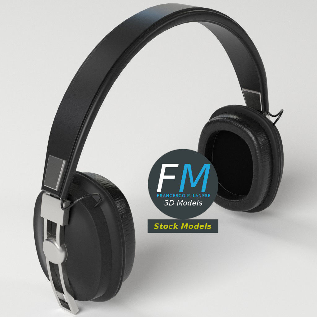 Hi-Fi headphones 3D model_5