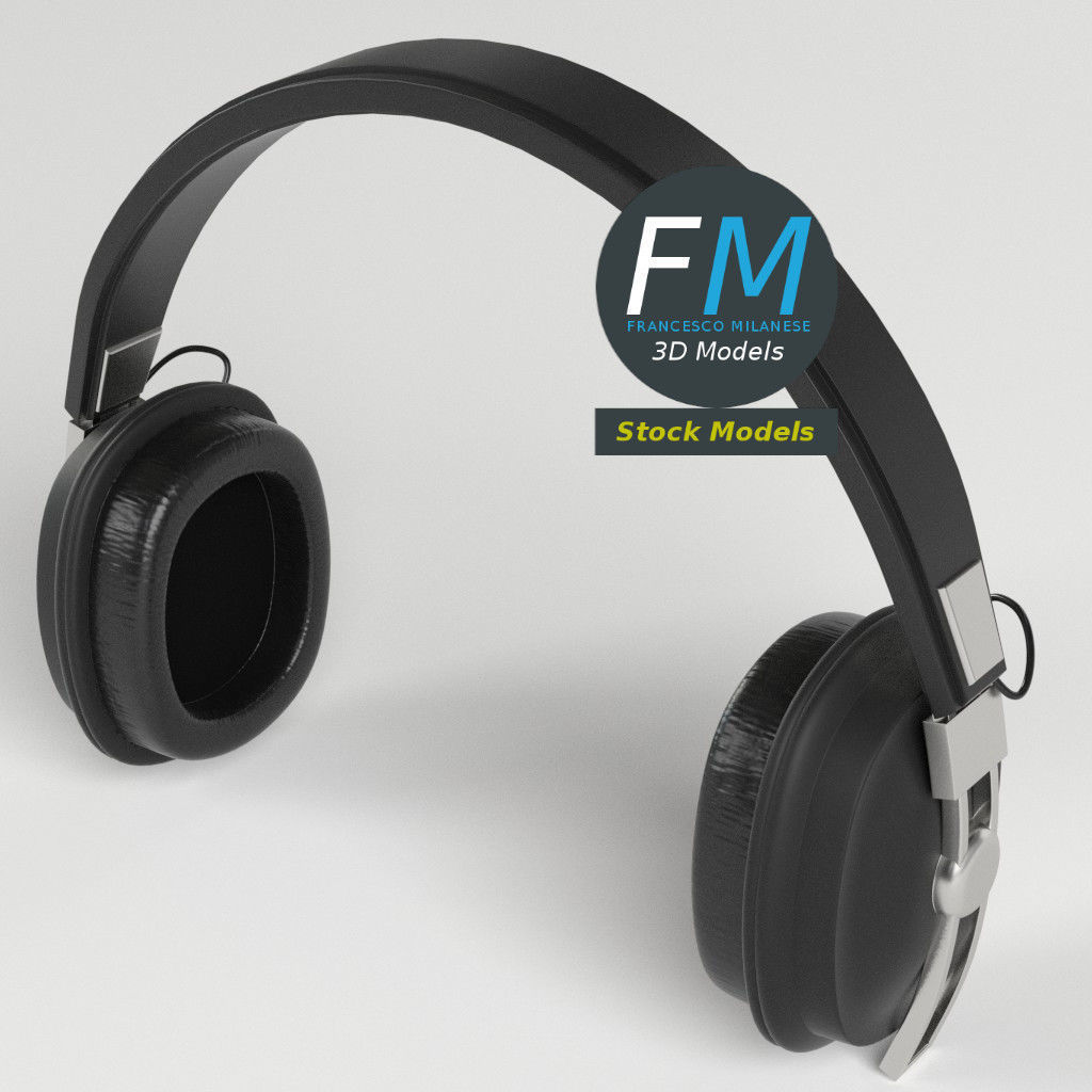 Hi-Fi headphones 3D model_2
