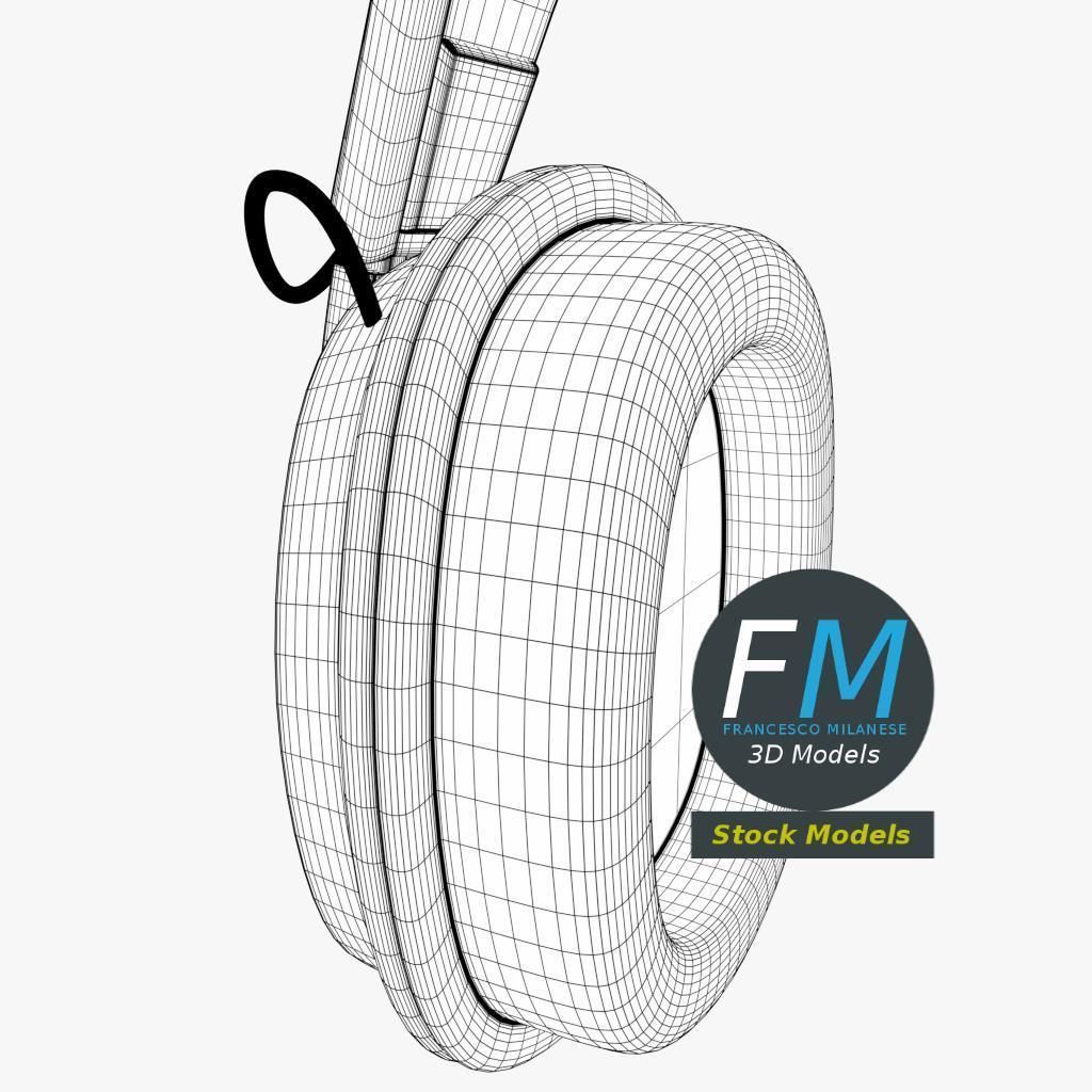 Hi-Fi headphones 3D model_8