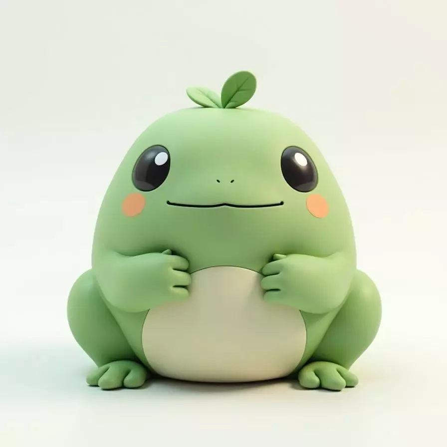 Mochatoad Frog Creature 3D Model Adorable Companion Low-poly 3D model_0