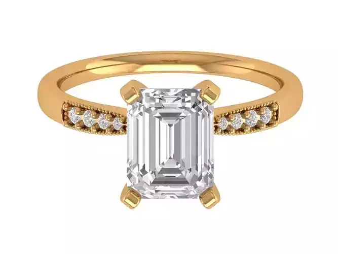 Emerald Engagement Ring