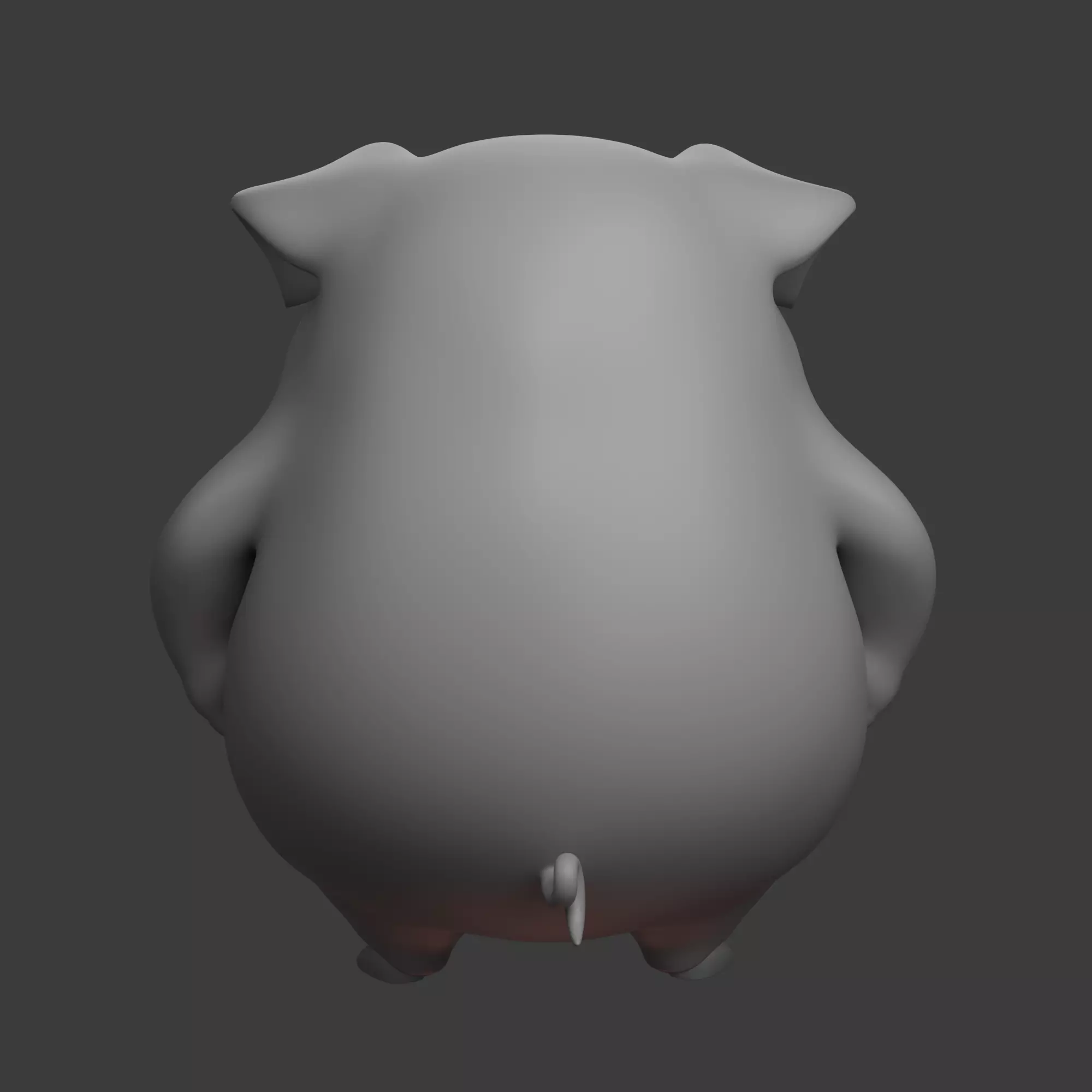 Pig Cartoon 3D model_10