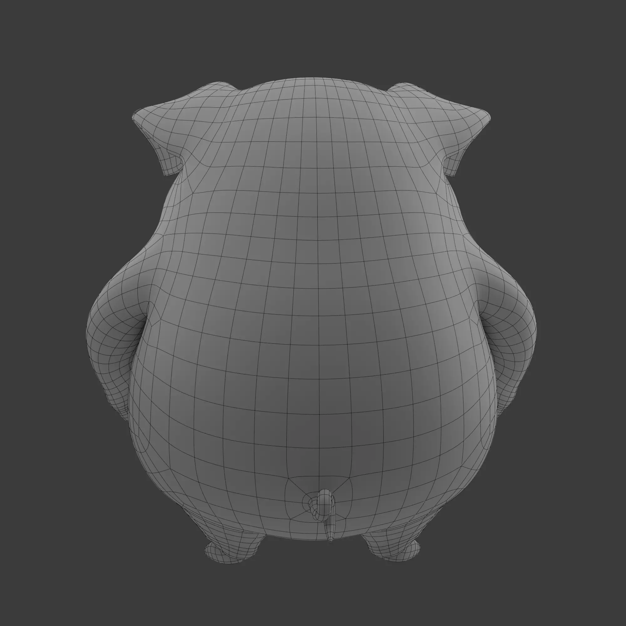 Pig Cartoon 3D model_15