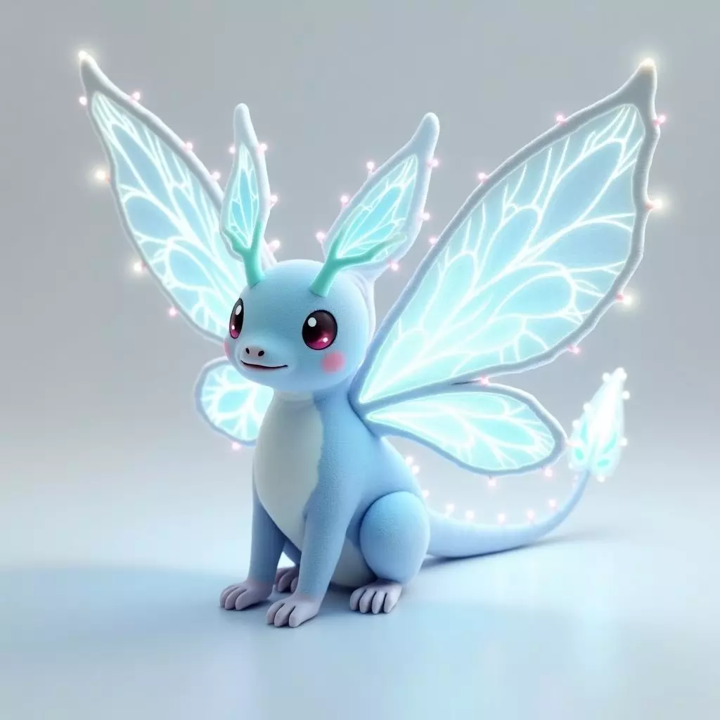 Lunafae Luminous Fairy Dragon 3D Model Magical Companion Low-poly 3D model_0