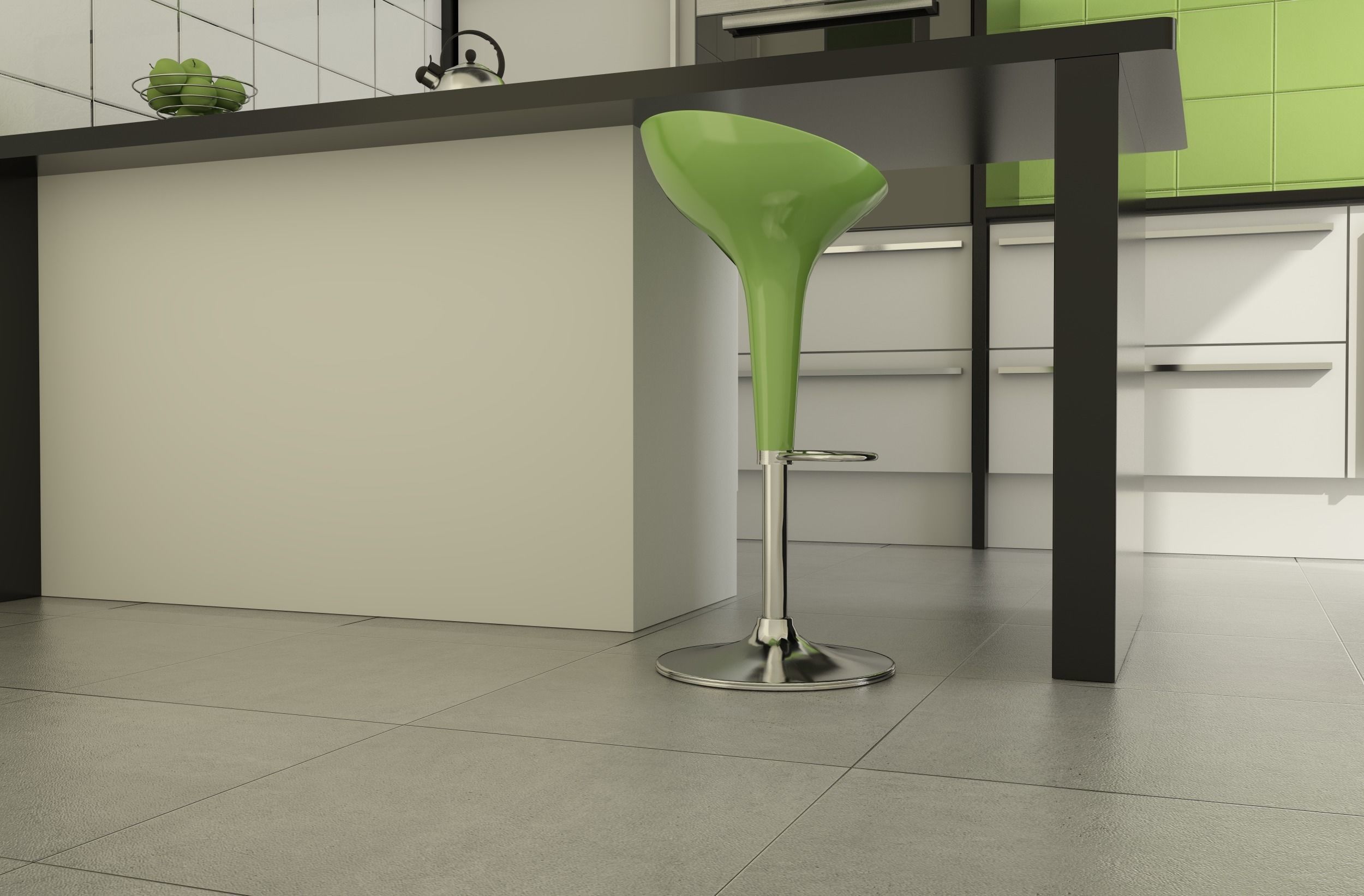 little green kitchen 3D model_5