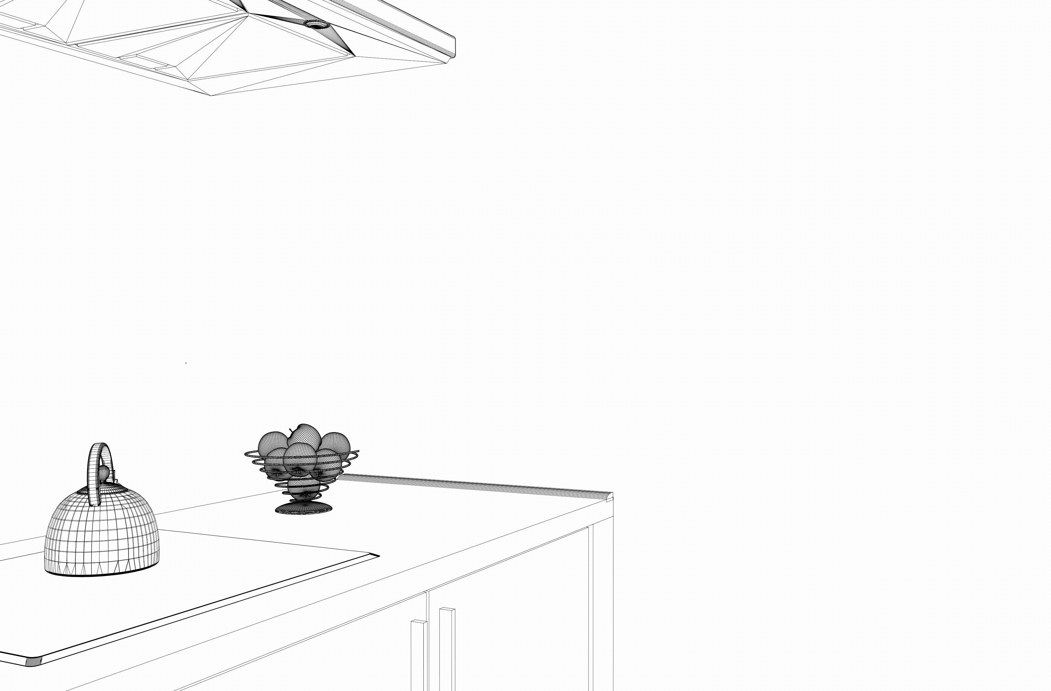 little green kitchen 3D model_10