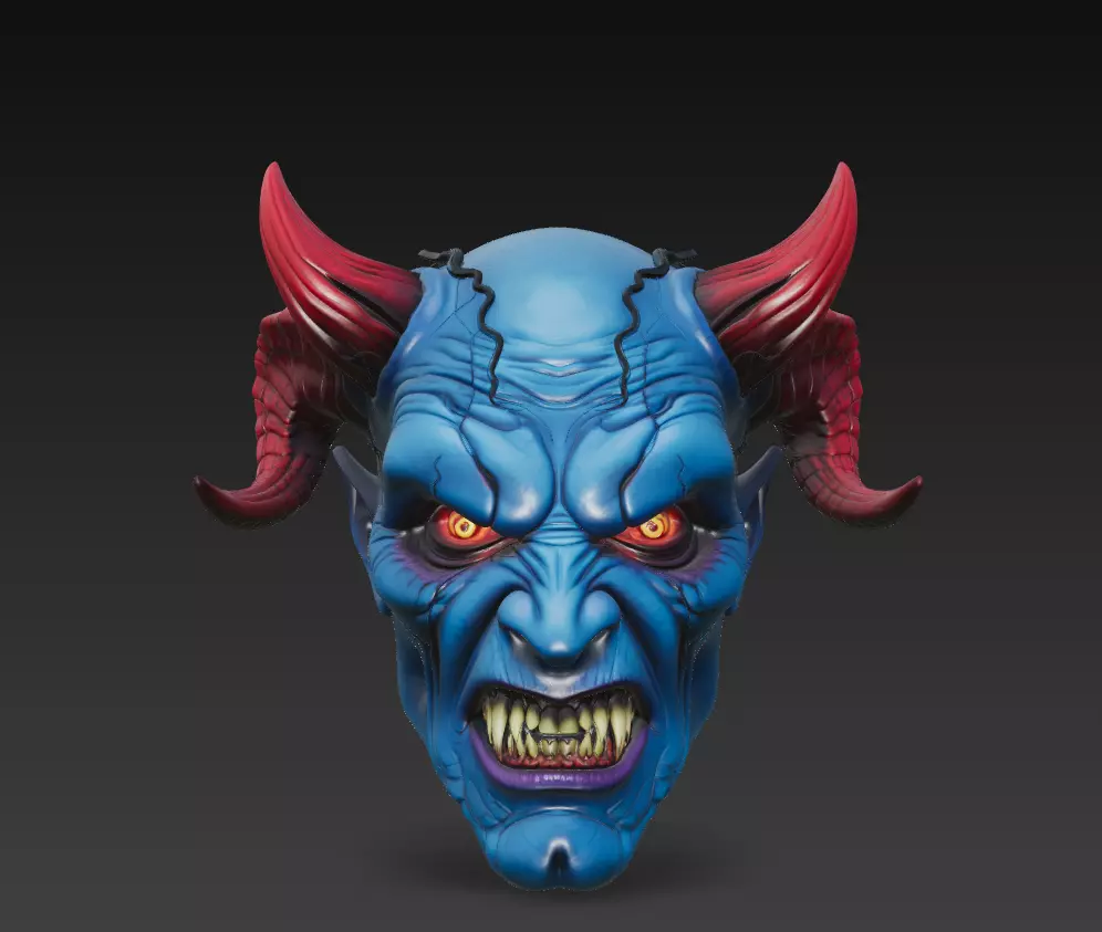 Infernal Demon Heads - Stylized Fantasy Bust Collection _8
