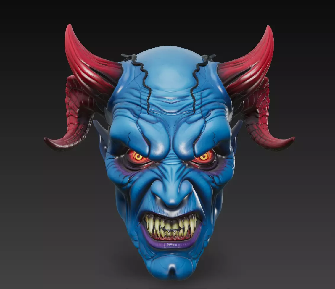 Infernal Demon Heads - Stylized Fantasy Bust Collection _5