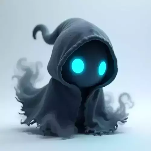 Gravyn Hooded Spirit Ghost Creature 3D Model Ethereal Companion Low-poly 3D model Gravyn Hooded Spirit Ghost Creature 3D Model Ethereal Companion Low-poly 3D model