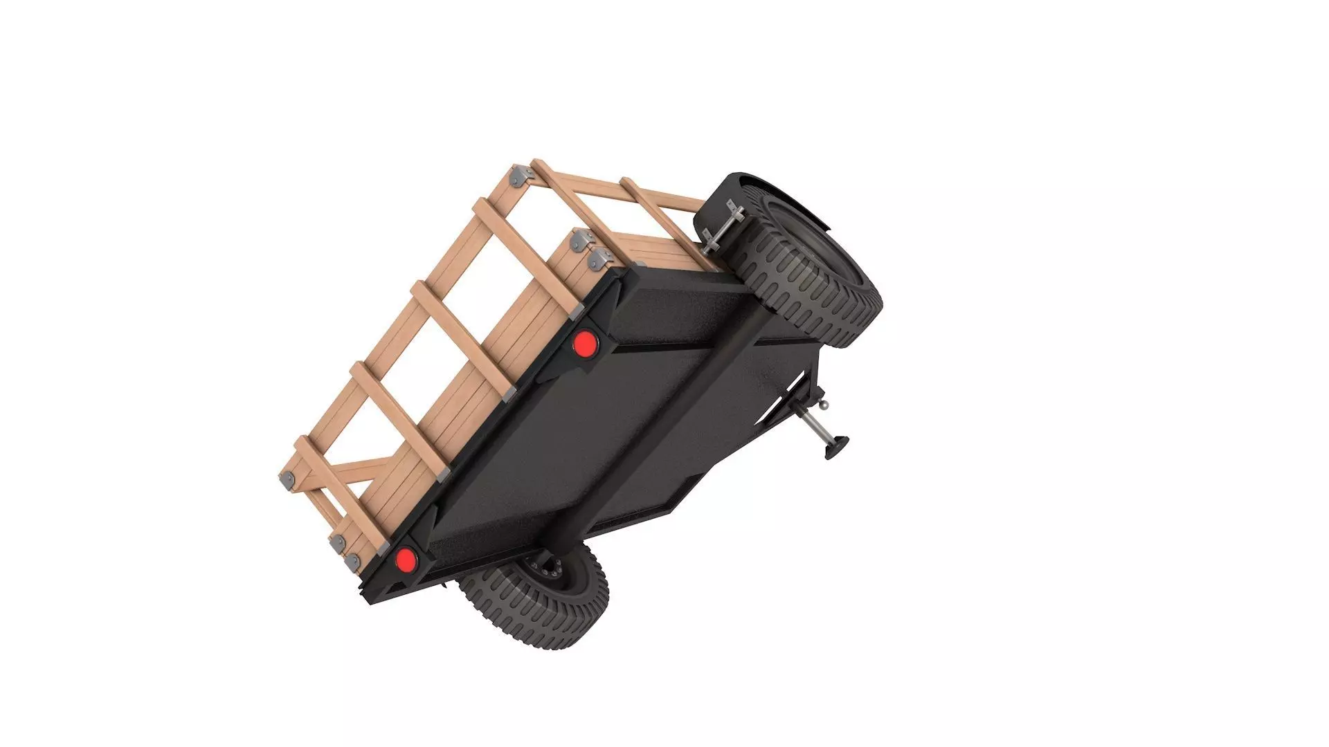 Utility Trailer 3D model_3