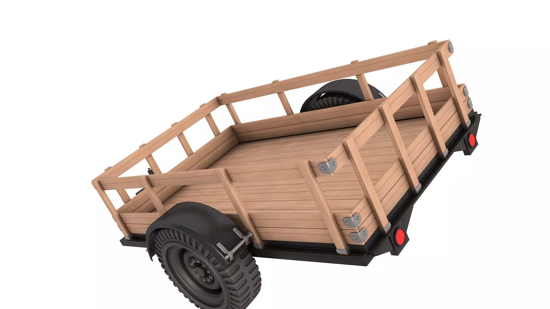 Utility Trailer 3D model_1