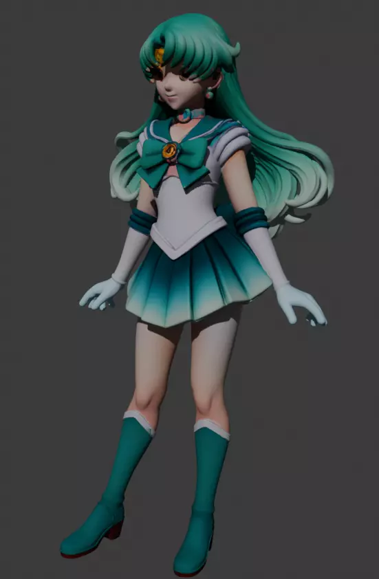 Sailor Neptune 3D print model_10