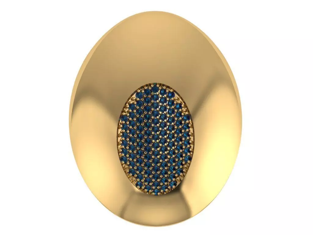 Custom Design Gold Bracelet and ring and earring full set 3D print model_1