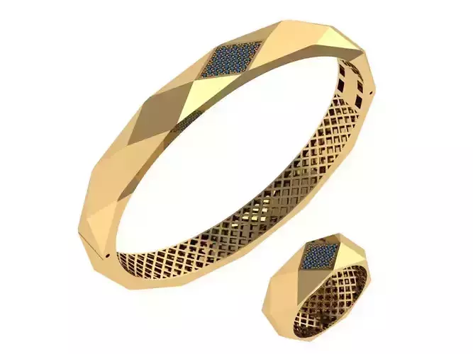 Custom Design Gold Bracelet and ring 