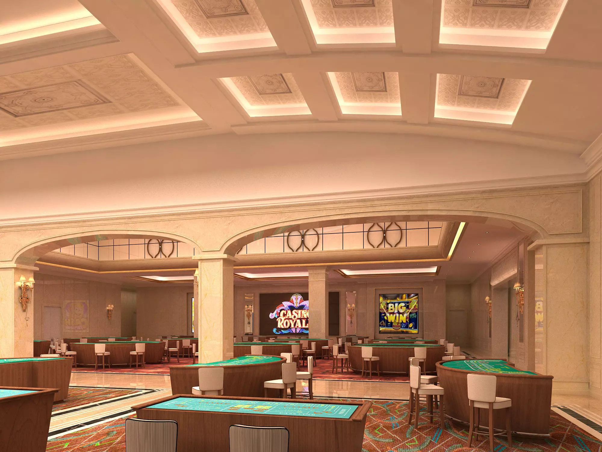 Casino Hall 02 3D model_1