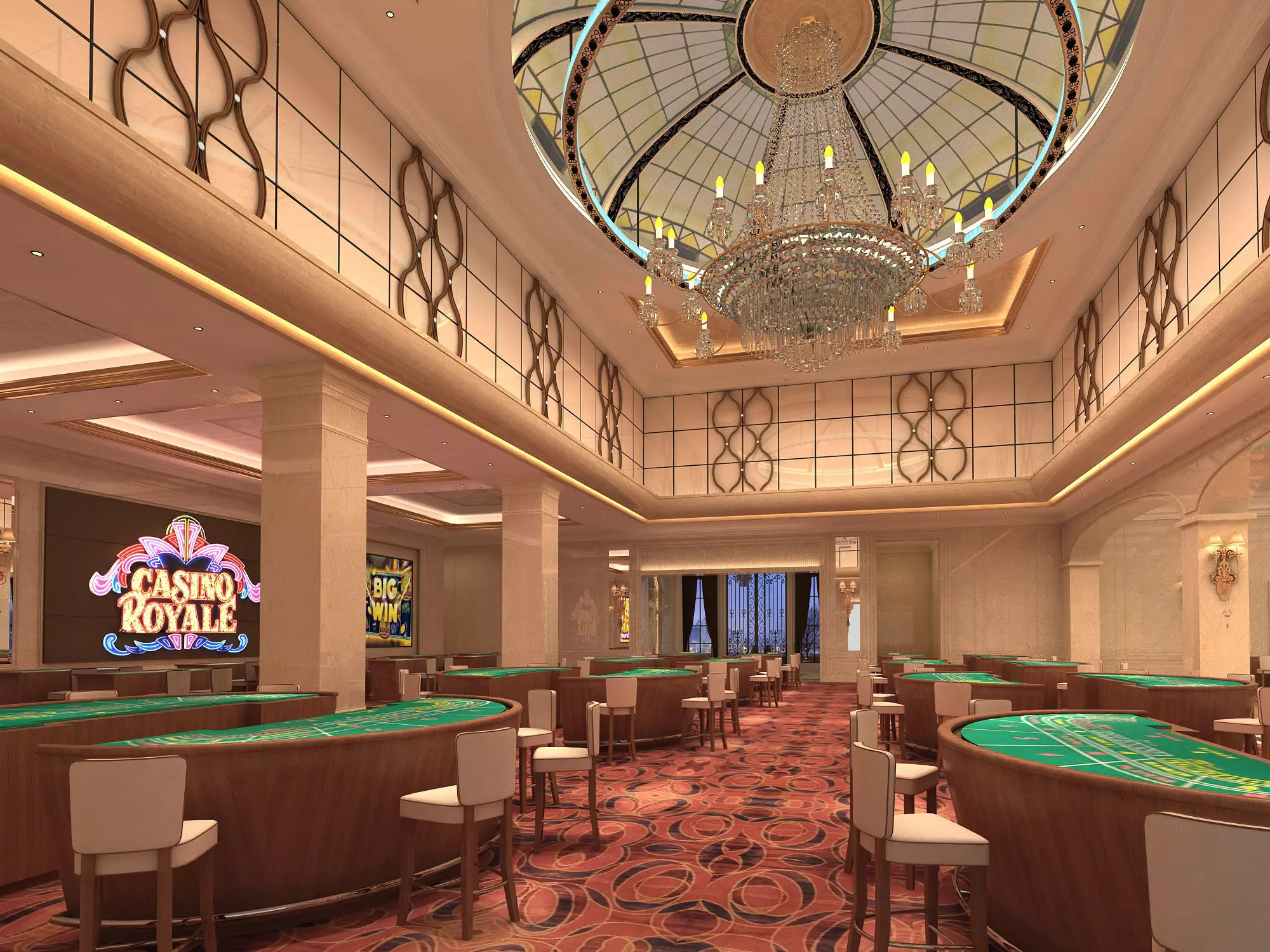 Casino Hall 02 3D model_6