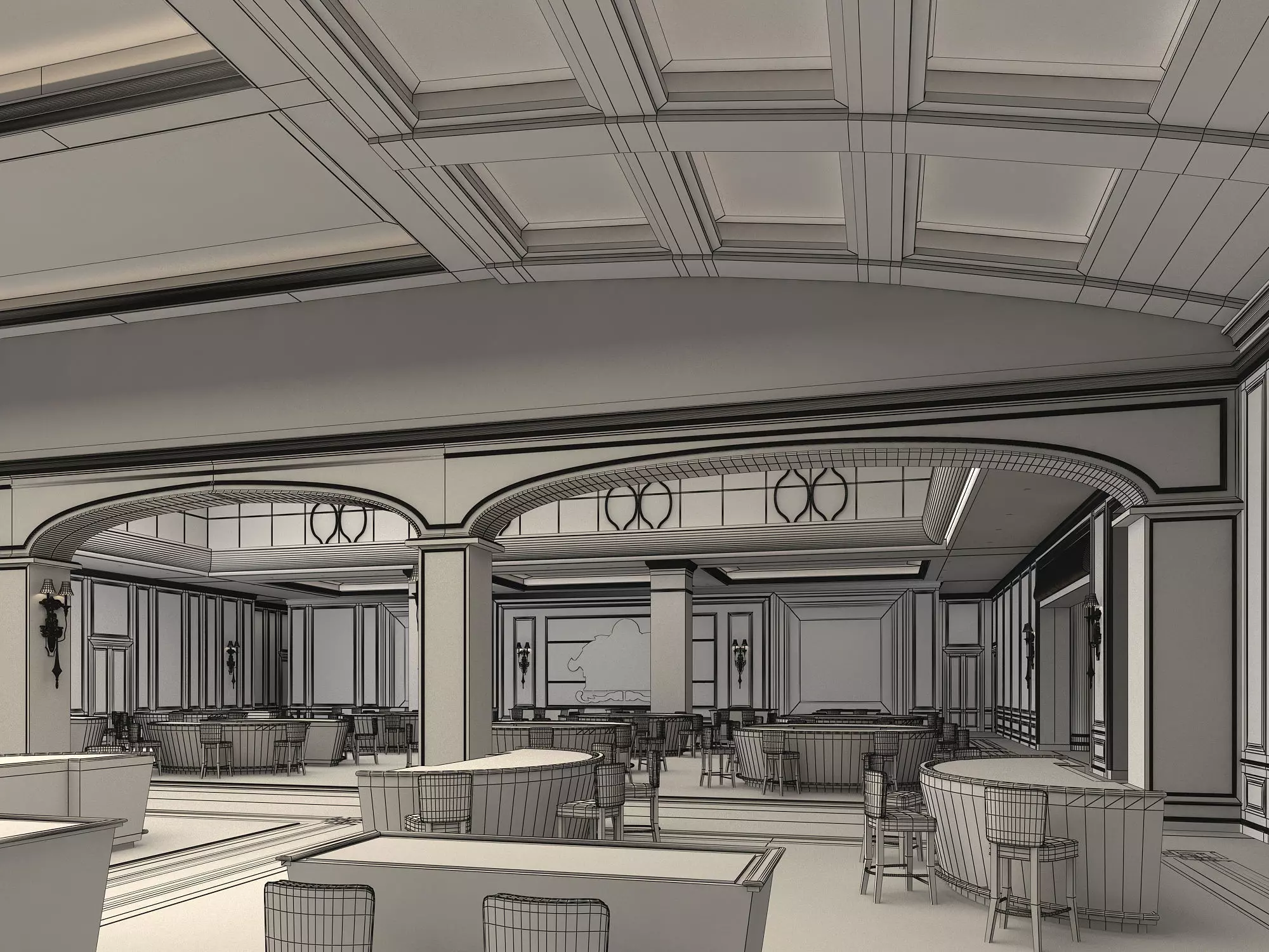 Casino Hall 02 3D model_7