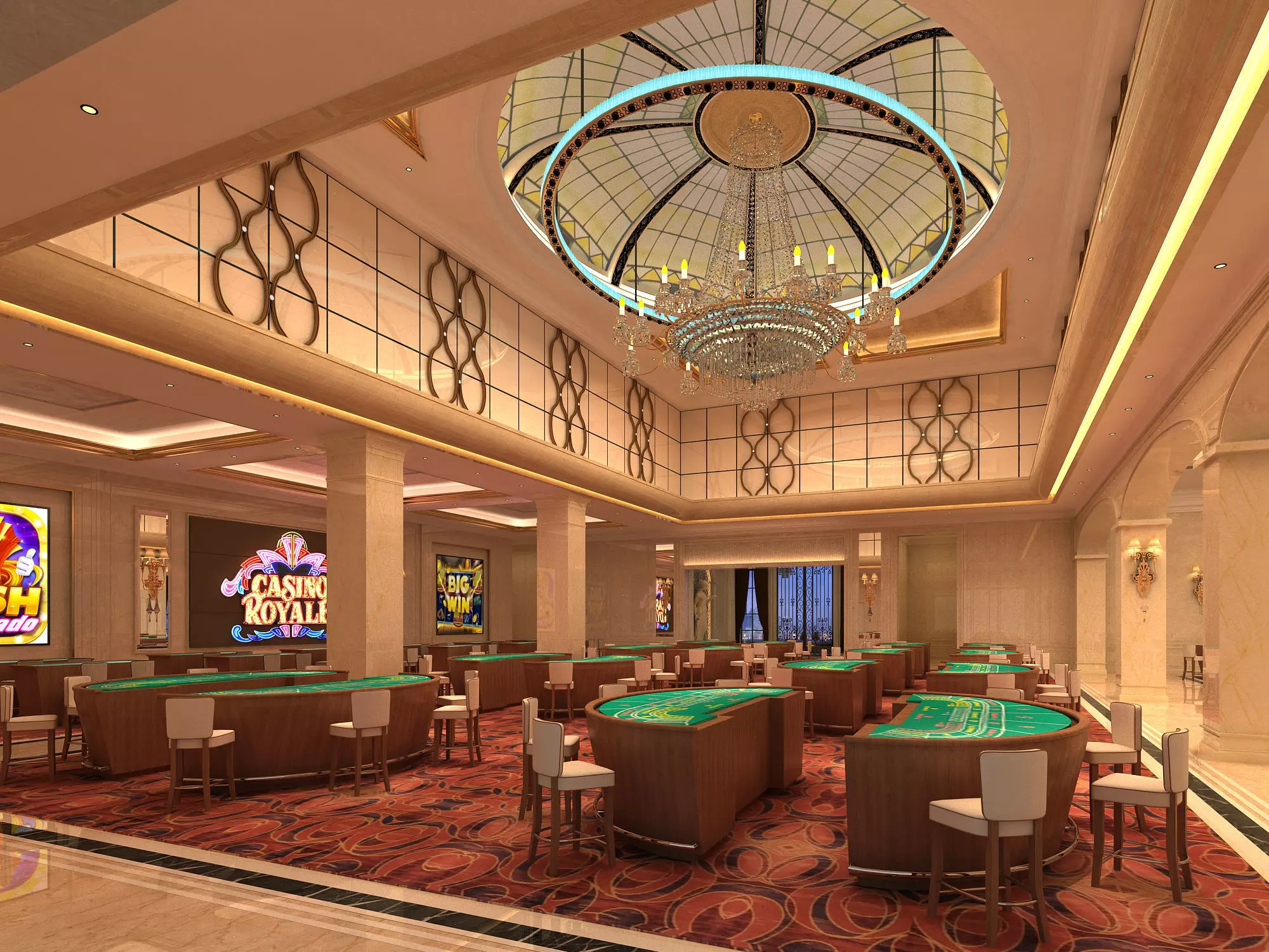 Casino Hall 02 3D model_4