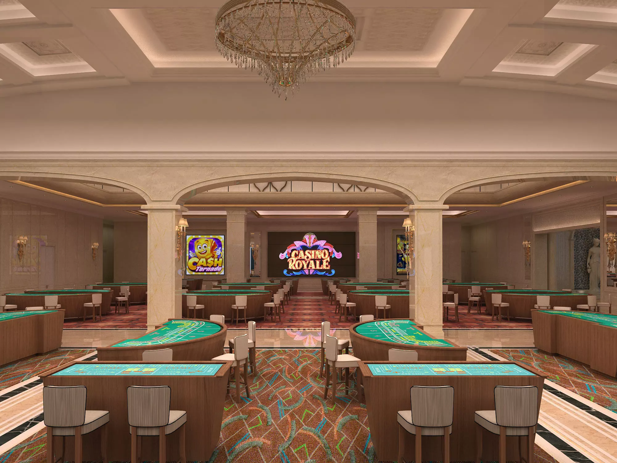 Casino Hall 02 3D model_0