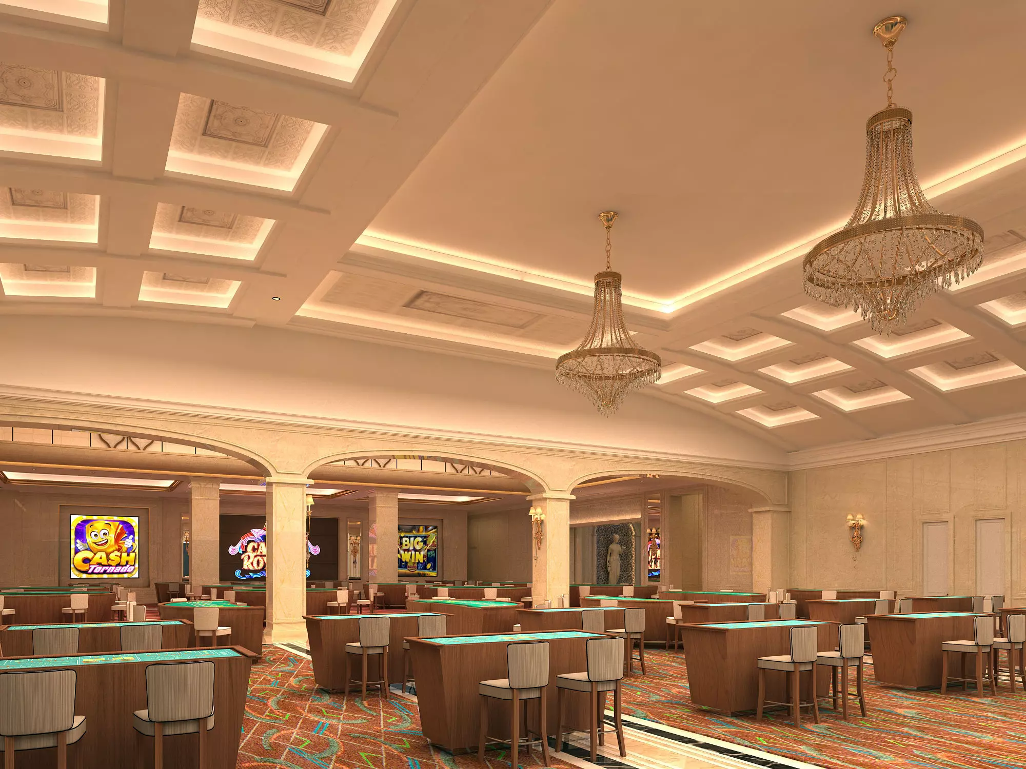 Casino Hall 02 3D model_5