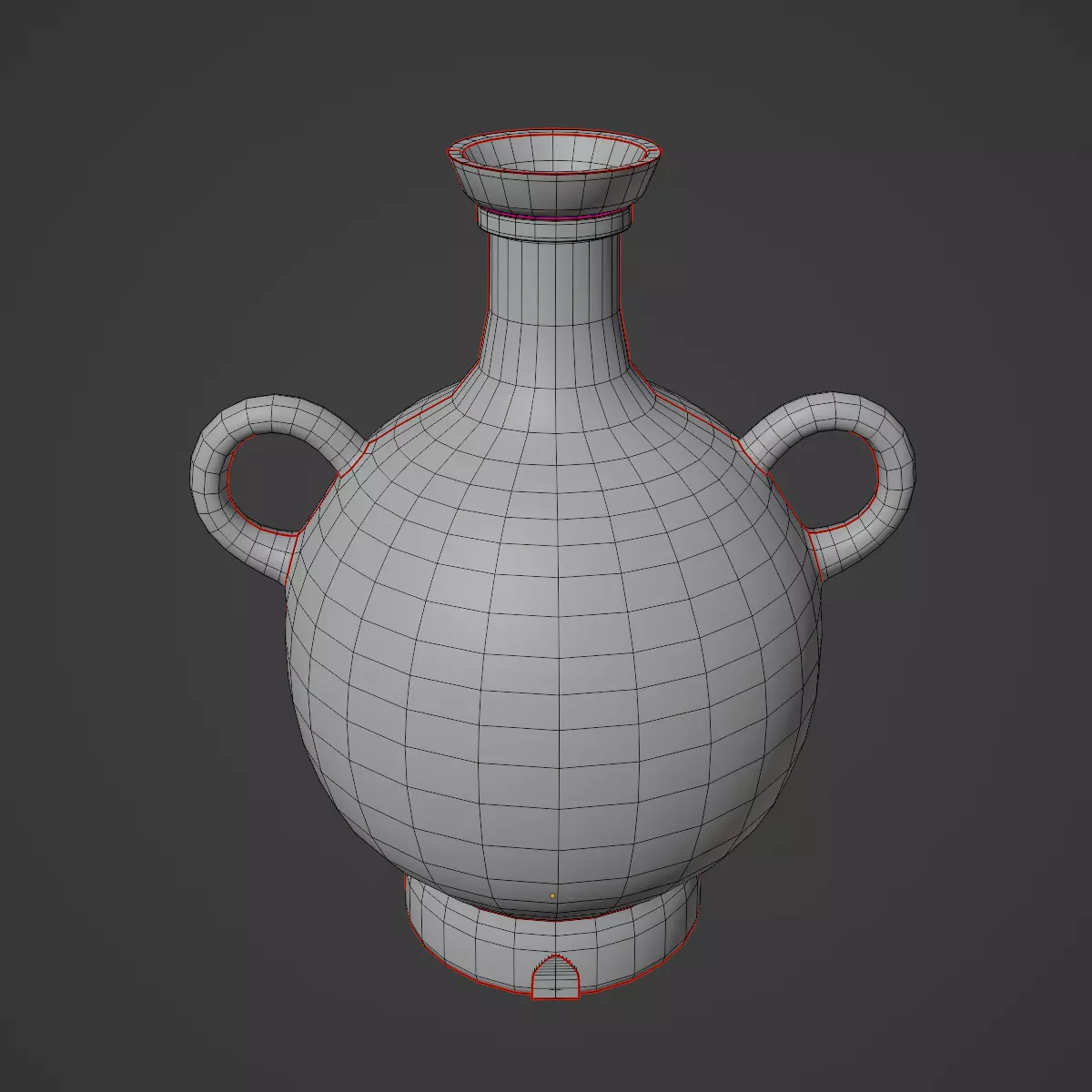 Medieval Decor Vase Set Low-poly 3D model_25