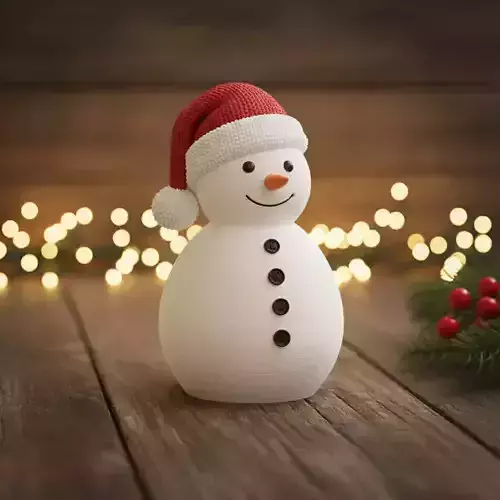 Snow man 3D print model