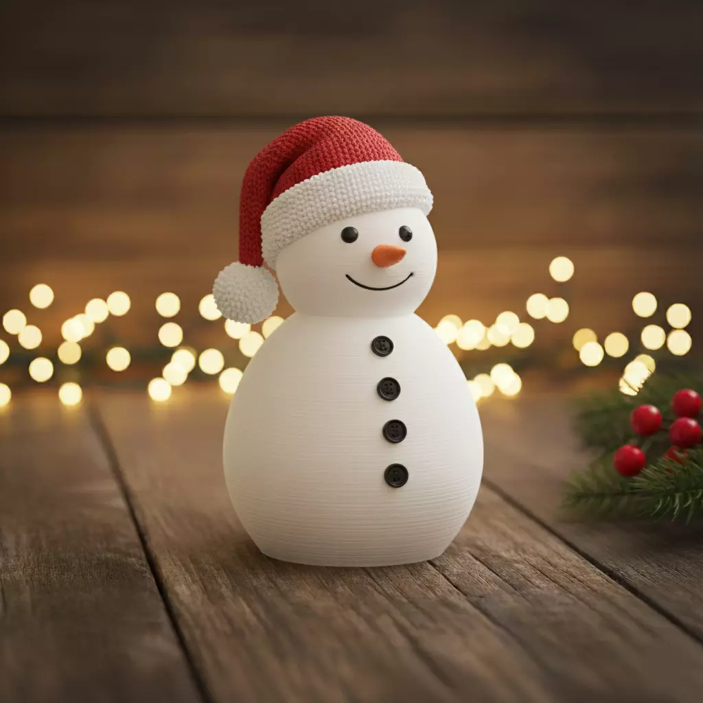 Snow man 3D print model_0