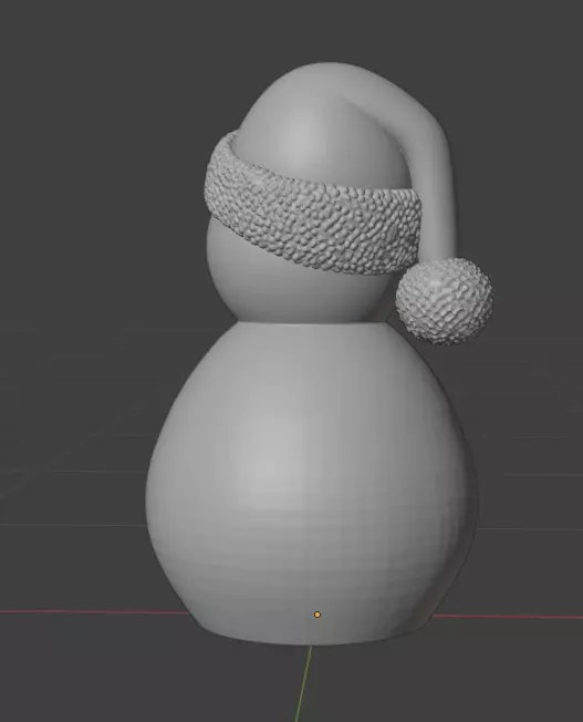 Snow man 3D print model_3