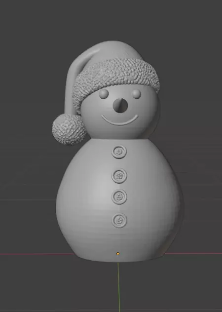 Snow man 3D print model_4