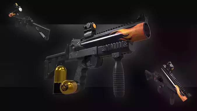 Ares GL-6 Low-poly 3D model