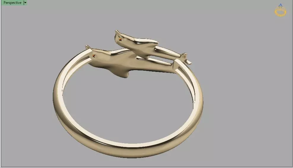 ringdolphin 3D print model_3